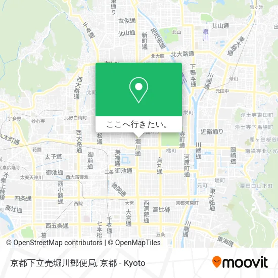 京都下立売堀川郵便局地図