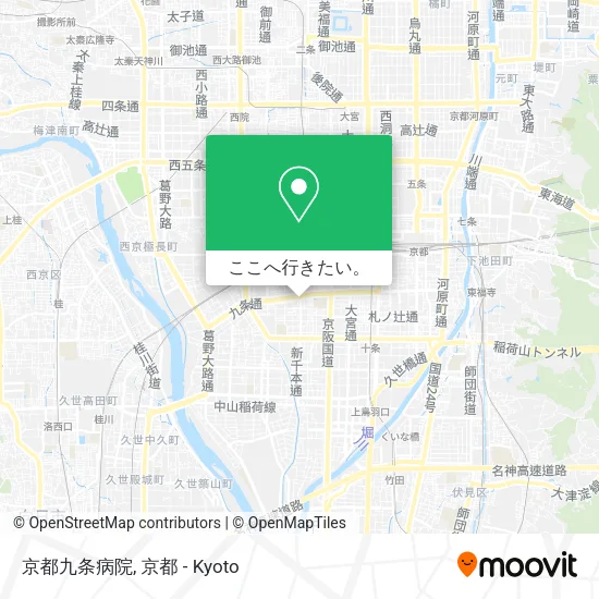 京都九条病院地図