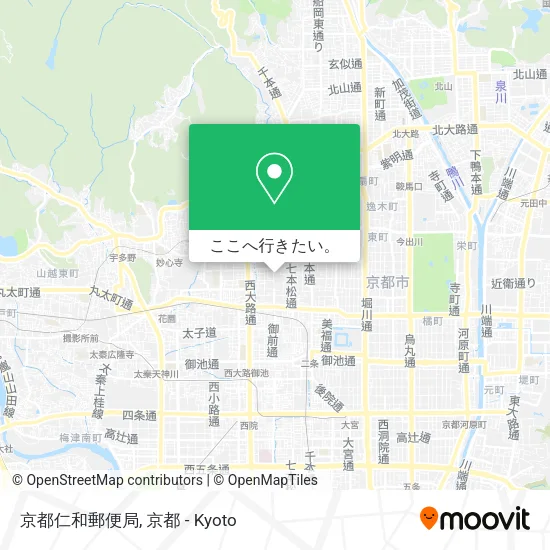 京都仁和郵便局地図