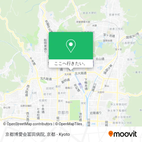 京都博愛会冨田病院地図