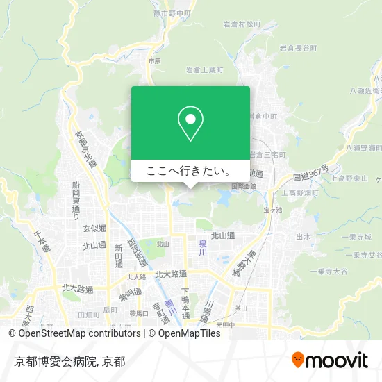 京都博愛会病院地図