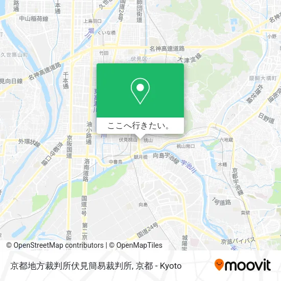 京都地方裁判所伏見簡易裁判所地図