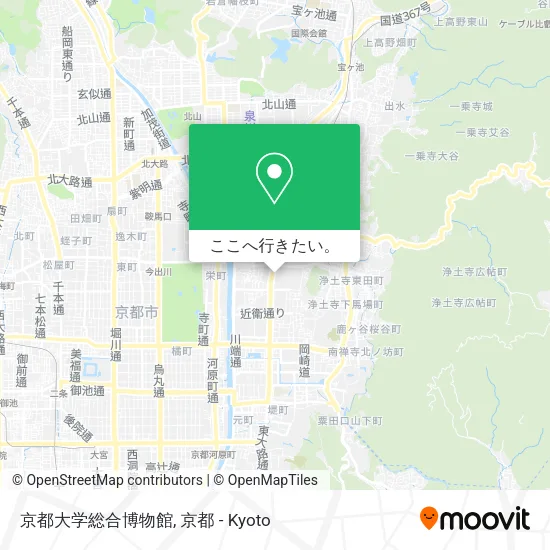 京都大学総合博物館地図