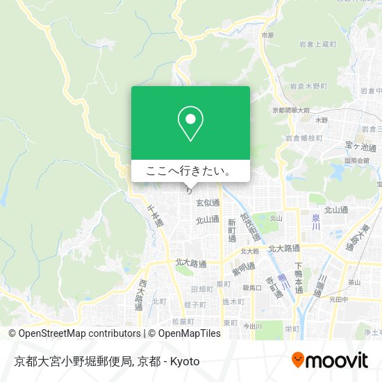 京都大宮小野堀郵便局地図