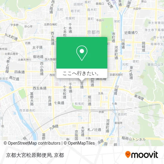 京都大宮松原郵便局地図