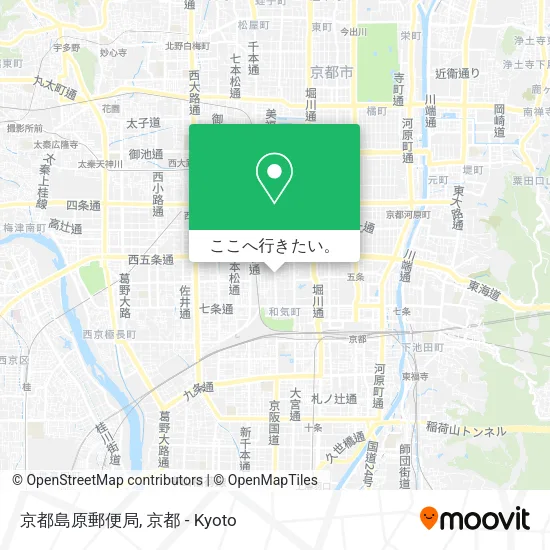 京都島原郵便局地図