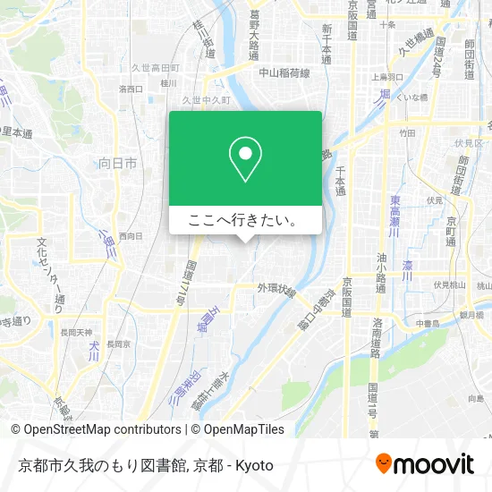 京都市久我のもり図書館地図