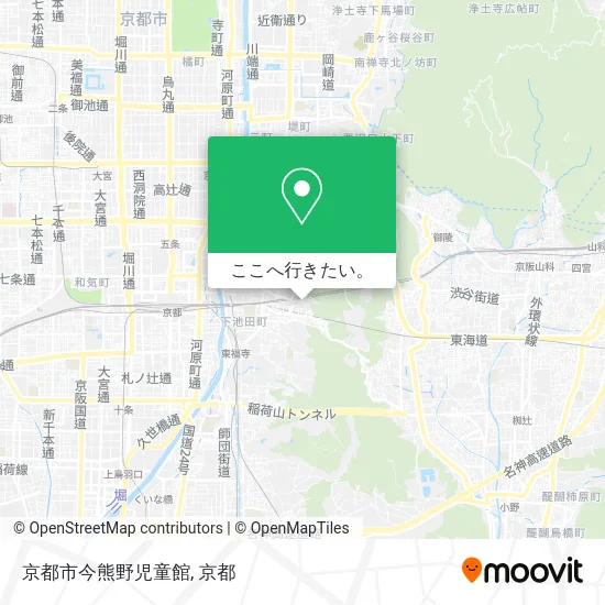 京都市今熊野児童館地図