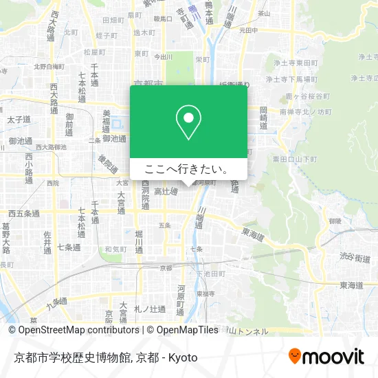 京都市学校歴史博物館地図