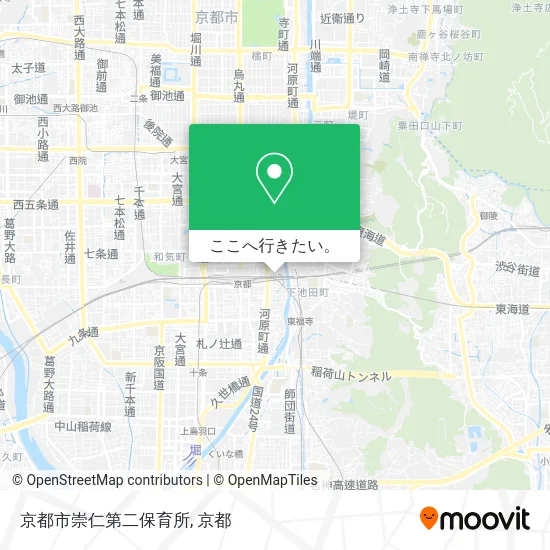 京都市崇仁第二保育所地図