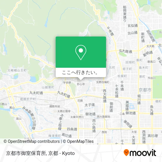 京都市御室保育所地図
