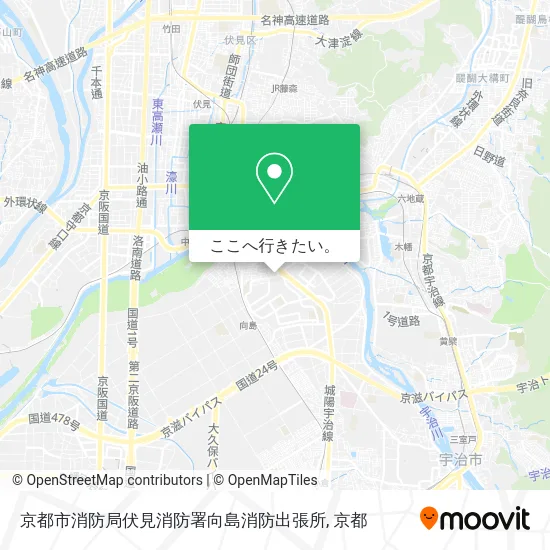 京都市消防局伏見消防署向島消防出張所地図