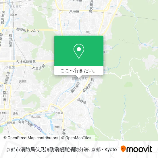 京都市消防局伏見消防署醍醐消防分署地図