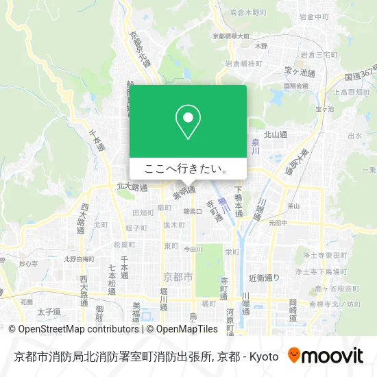 京都市消防局北消防署室町消防出張所地図