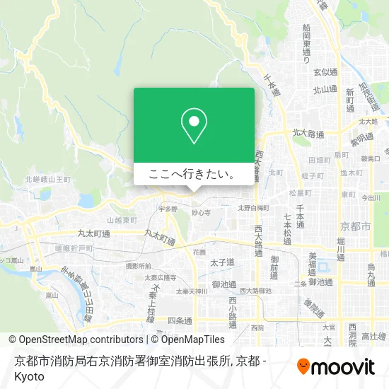 京都市消防局右京消防署御室消防出張所地図