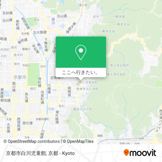 京都市白川児童館地図