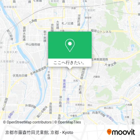 京都市藤森竹田児童館地図