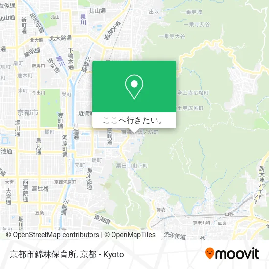 京都市錦林保育所地図