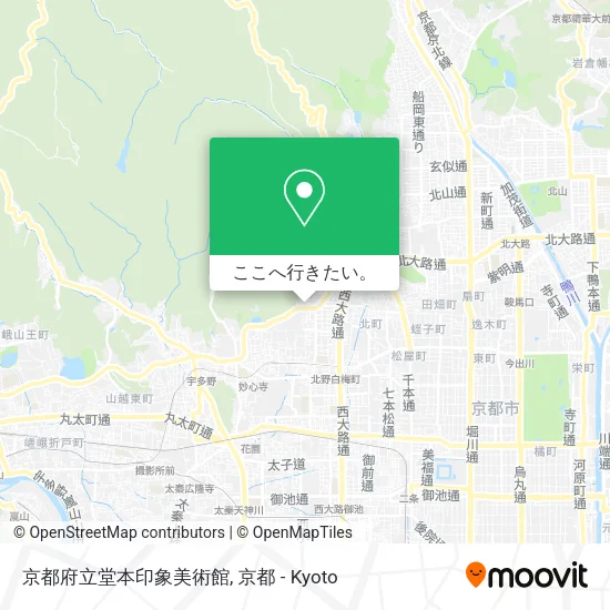 京都府立堂本印象美術館地図