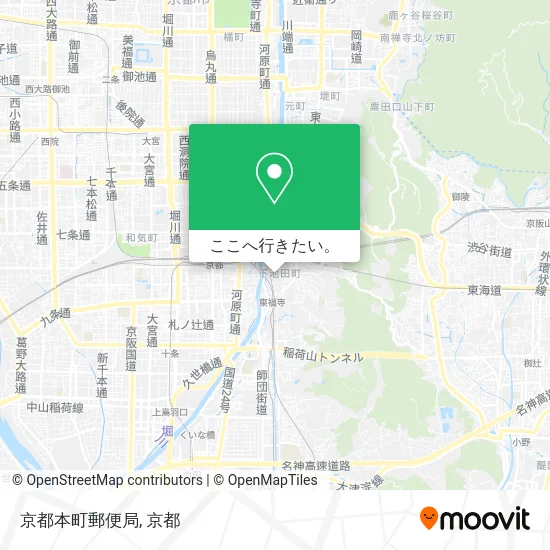 京都本町郵便局地図