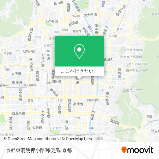 京都東洞院押小路郵便局地図