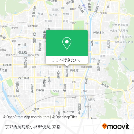 京都西洞院綾小路郵便局地図