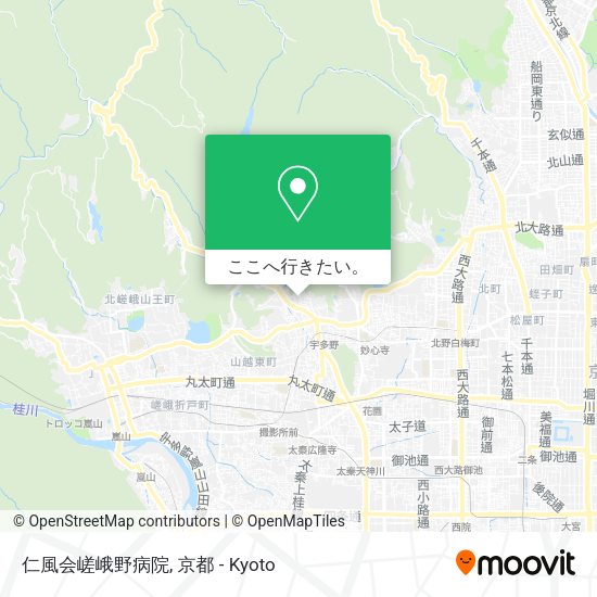 仁風会嵯峨野病院地図