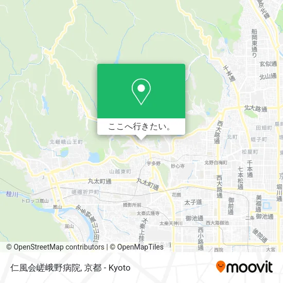 仁風会嵯峨野病院地図