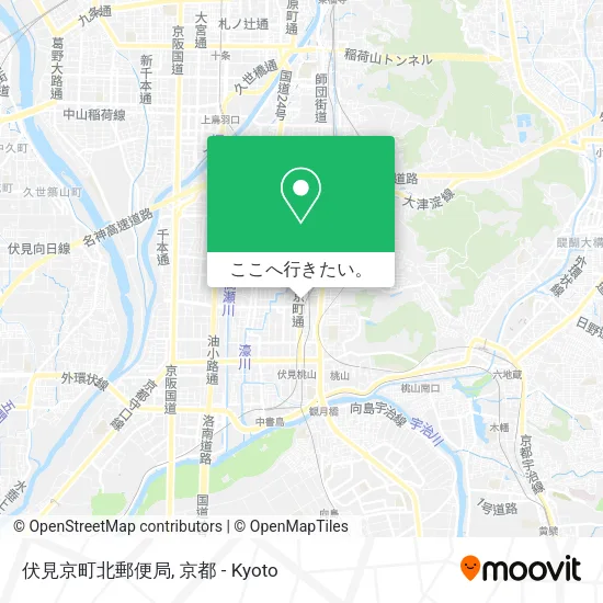 伏見京町北郵便局地図