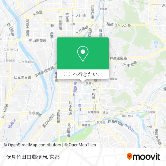 伏見竹田口郵便局地図