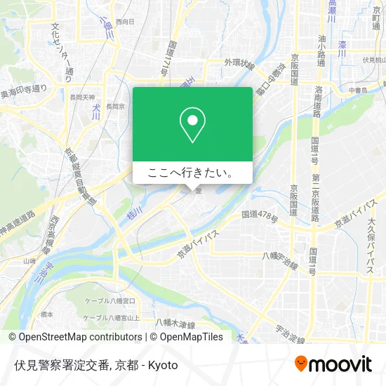 伏見警察署淀交番地図