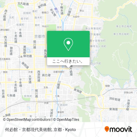 何必館・京都現代美術館地図