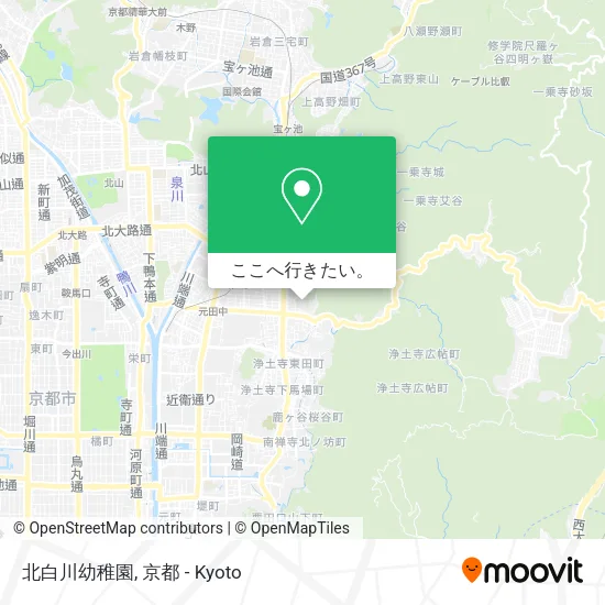 北白川幼稚園地図