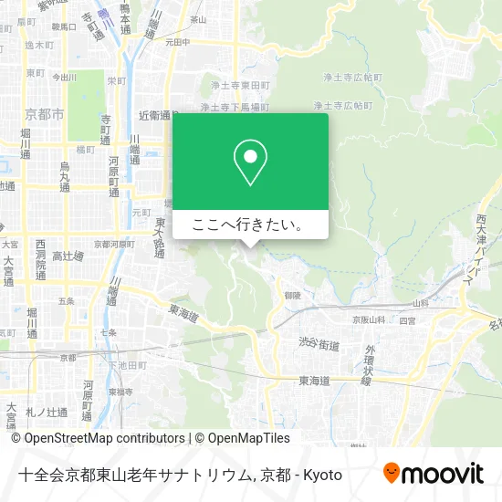 十全会京都東山老年サナトリウム地図