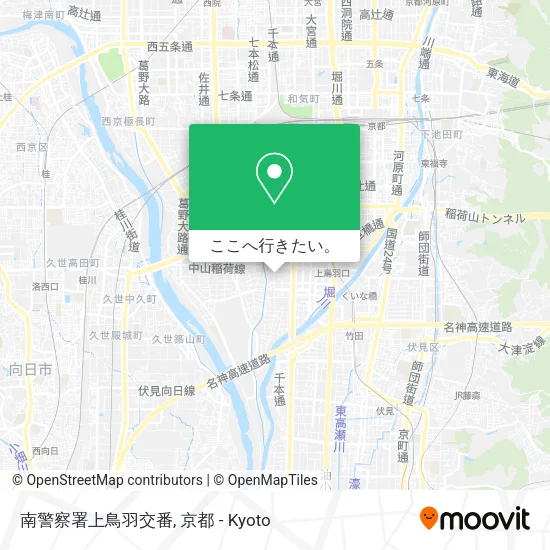 南警察署上鳥羽交番地図