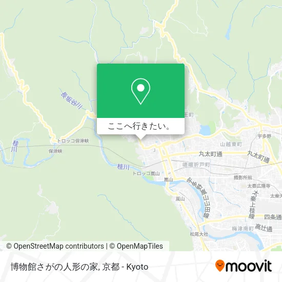 博物館さがの人形の家地図
