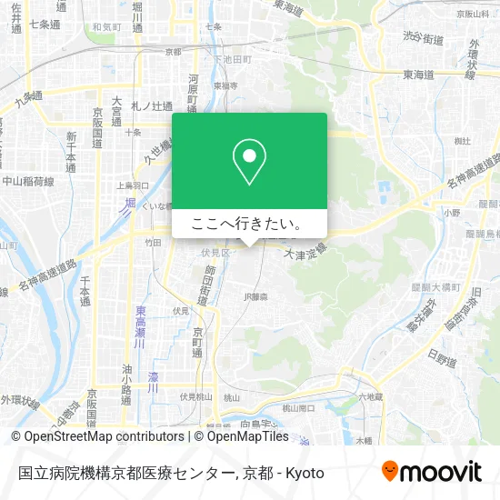国立病院機構京都医療センター地図