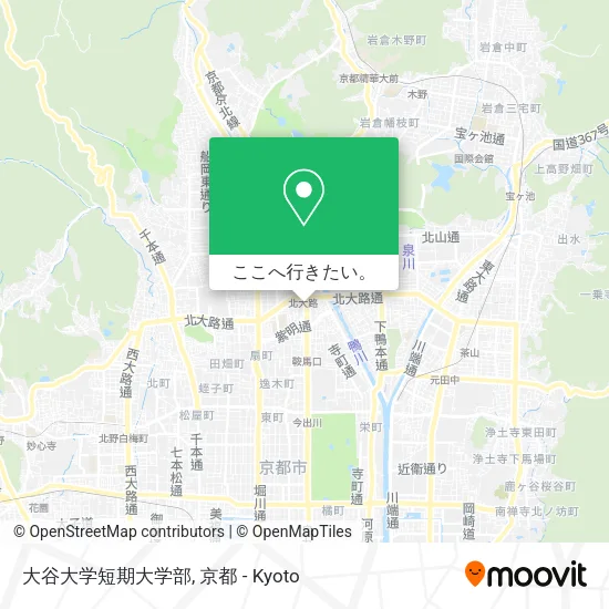 大谷大学短期大学部地図