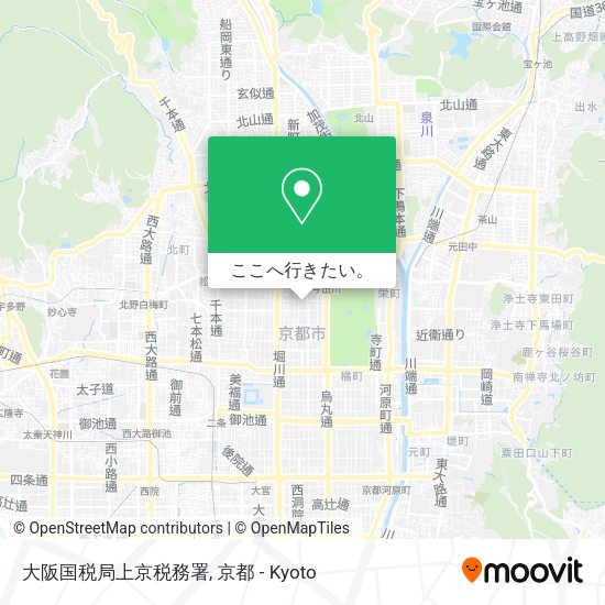 大阪国税局上京税務署地図