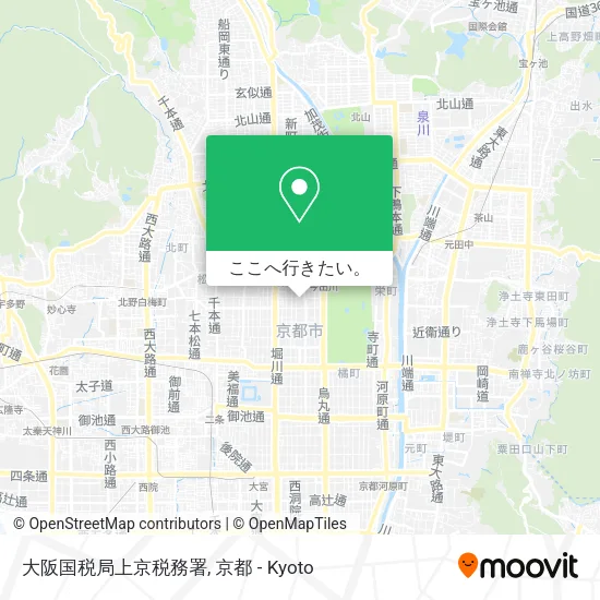 大阪国税局上京税務署地図