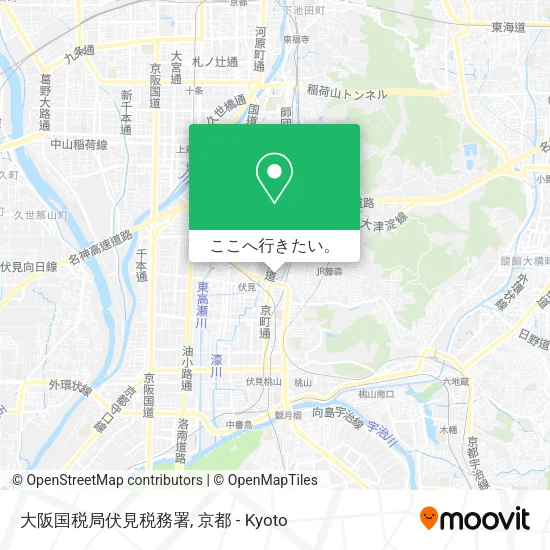 大阪国税局伏見税務署地図