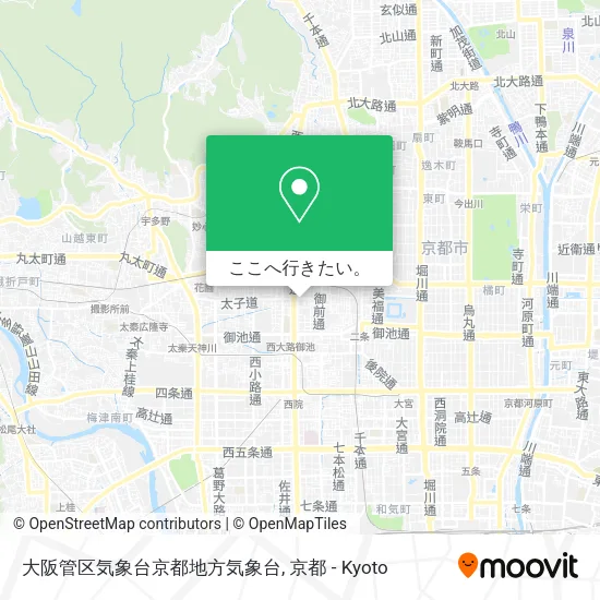 大阪管区気象台京都地方気象台地図