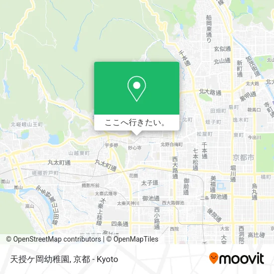 天授ケ岡幼稚園地図