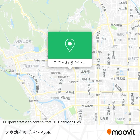 太秦幼稚園地図