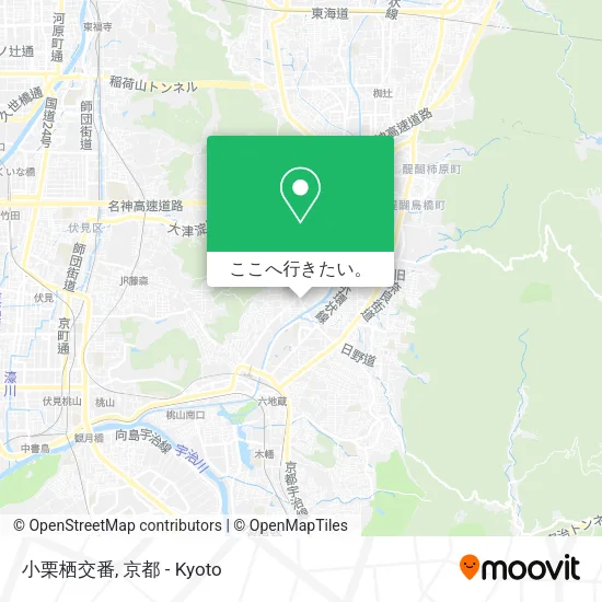 小栗栖交番地図