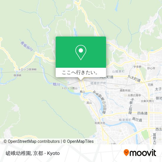 嵯峨幼稚園地図
