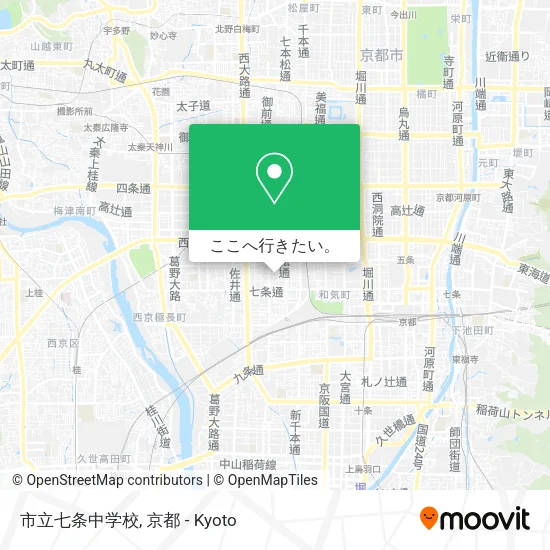 市立七条中学校地図