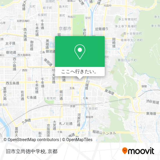 旧市立尚徳中学校地図