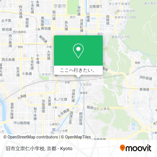 旧市立崇仁小学校地図