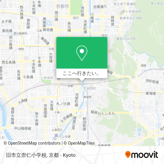 旧市立崇仁小学校地図